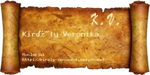 Király Veronika névjegykártya