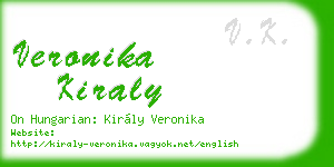 veronika kiraly business card